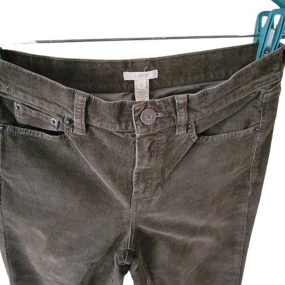 J.CREW Corduroy Lookout High Rise Skinny Cords Pants‎ 27 Green - Picture 3 of 4